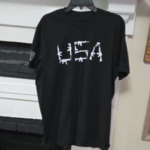 Black USA Graphic Men's T-Shirt